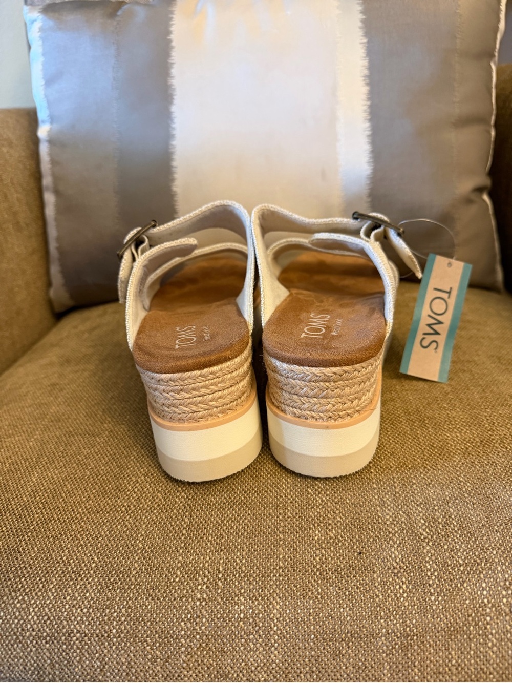 TOMS Diana Mule Wedge Sandals-Brand New - Picture 2 of 9